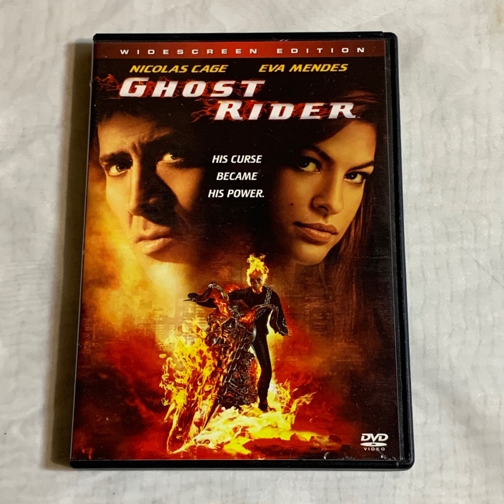 Ghost Rider DVD Widescreen Edition Nicolas Cage Eva Mendes Marvel Movie 2007